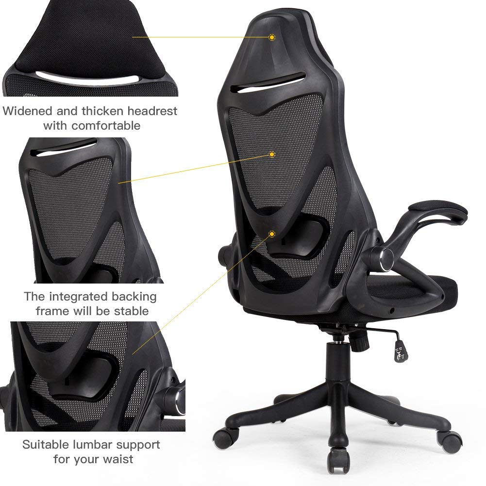 BERLMAN Ergonomic Computer Chair (Black) - Buy BERLMAN High Back Mesh